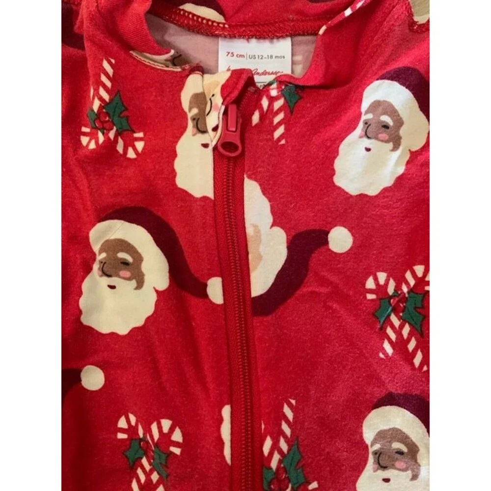 HANNA ANDERSSON pajama footie hannasoft bamboo 12-18M